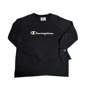 Champion Authentic Athleticwear Black Crewneck Sweatshirt Size M
